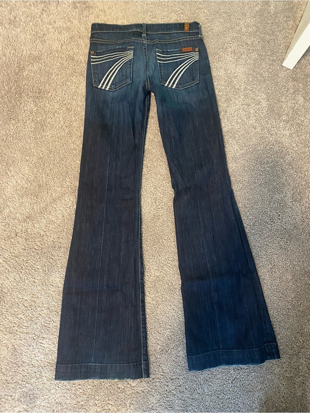 7 For All Mankind Dojo Flare Bootcut Jeans - Size 25 - Picture 4 of 4